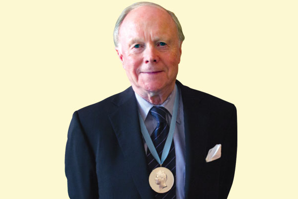Professor Wm Roger Louis wins Benson Gold Medal of the Royal Society of Literature. Photo by Emily Nielsen.