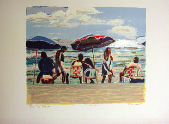 Romo Silkscreens on Display in College of Liberal Arts Dean’s Suite
