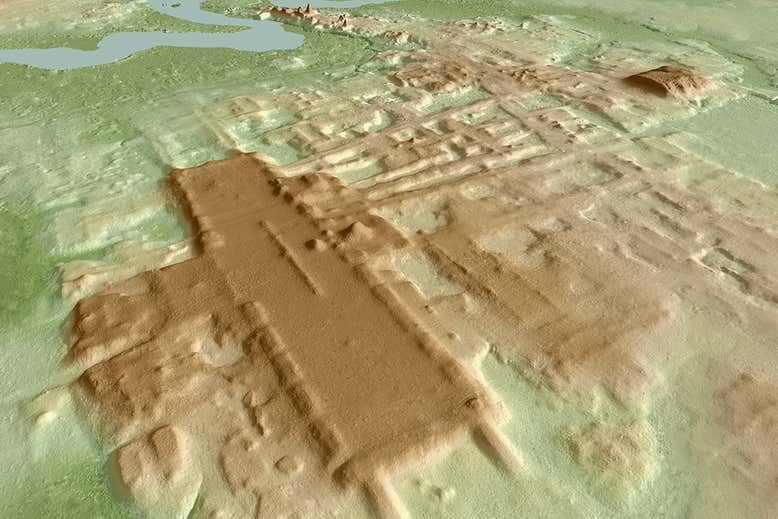 LIDAR imagery of Aguada Fénix.